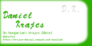 daniel krajcs business card