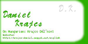 daniel krajcs business card